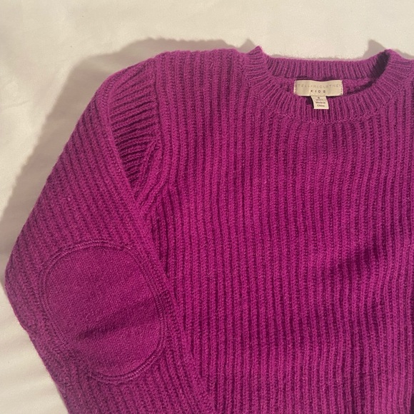 Stella Mccartney Kids Size 8 Purple Knit Sweater Wool Alpaca RETAILS FOR $220 - Picture 2 of 5